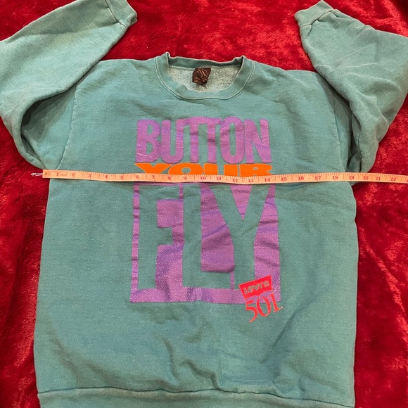 Vintage 1990's Levi's 501 Button Your Fly Sweatshirt Adult - Picture 3 of 8